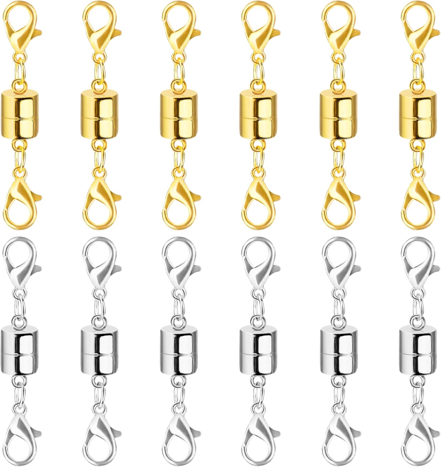 Magnetic Necklace / Bracelet Clasp and Closures with Double Lobster Clasp