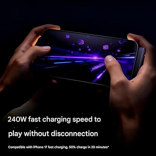 240W 2-in-1 C to C Charging Cable with Phone Stand 1.5m length